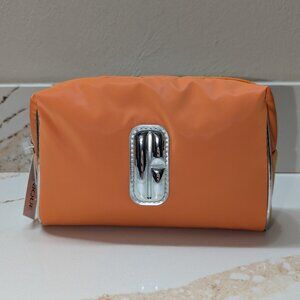 Clinique Cosmetic/Makeup pouch, orange, roomy, NWT!